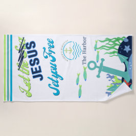 Lass Jesus Set Sie kostenlos Badetuch