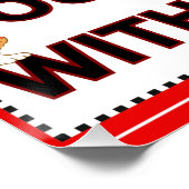 Lass keine Katzen aus Poster (Ecke)