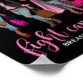 Lass keine Schwester zur Krebsbekämpfung allein au Poster (Ecke)