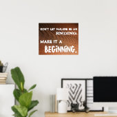 Lass keinen Fehler mit dem letzten Wortklasse-Post Poster (Heimbüro)