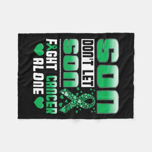 Lass keinen Sonnenkrebs allein durch unsicheren He Fleecedecke (Vorderseite (Horizontal))