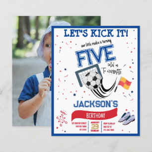 Lass Kick It Rookie Soccer Budget Foto Geburtstag