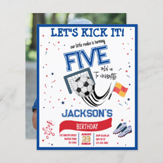 Lass Kick It Rookie Soccer Budget Foto Geburtstag