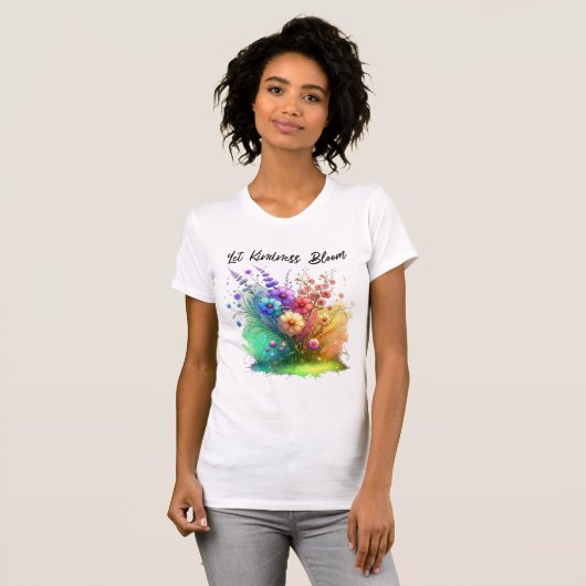Lass Kindness Bloom Floral T-Shirt (Vorne ganz)