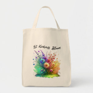Lass Kindness Bloom Floral Tragetasche