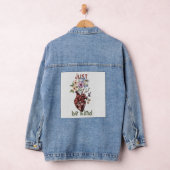 Lass Kindness Bloom vom Herzen Jeansjacke (Hangar)