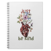 Lass Kindness Bloom vom Herzen | Notbücher Notizblock (Vorderseite)