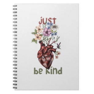 Lass Kindness Bloom vom Herzen   Notbücher Notizblock