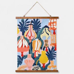 Lass Lampen Wandteppich Mit Holzrahmen