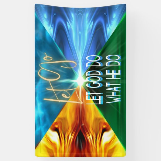 Lass Lass Gott tue, was er tut Banner (Vertikal)