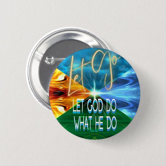 Lass Lass Gott tue, was er tut Button (Vorne & Hinten)