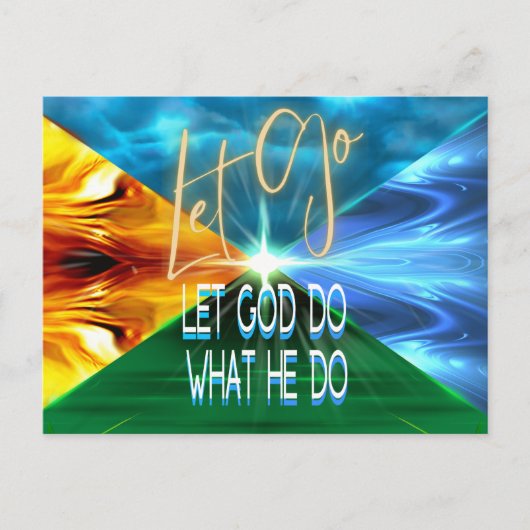 Lass Lass Gott tue, was er tut Postkarte (Vorderseite)