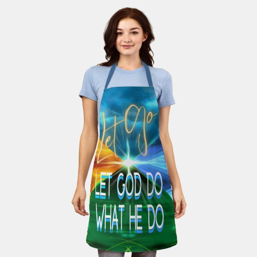 Lass Lass Gott tue, was er tut Schürze (Getragen)