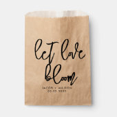 lass Liebe Blüte Wildblume Samen Hochzeit Konfetti Geschenktütchen (Vorderseite)