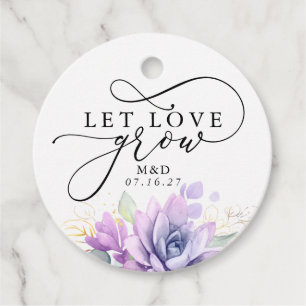 Lass Liebe Grow Gold Greenery Elegant Wedding Gefa Geschenkanhänger