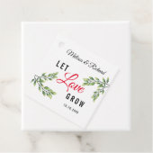 Lass Liebe Grow Greenerity Wedding Vielen Dank Geschenkanhänger (Beispiel)