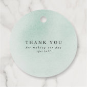 Lass Liebe Grow Silber Grün Elegante Hochzeit Geschenkanhänger (Rückseite)