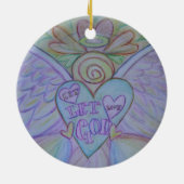 Lass Liebe, Lass Gottes Engel Keramik Ornament (Hinten)
