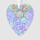 Lass Liebe, Lass Gottes Engel Ornament (Vorderseite)