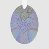 Lass Liebe, Lass Gottes Engel Ornament (Rückseite)