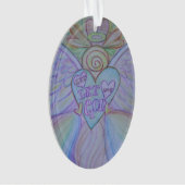 Lass Liebe, Lass Gottes Engel Ornament (Vorderseite)