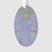 Lass Liebe, Lass Gottes Engel Ornament (Vorderseite)