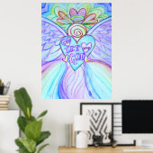 Lass Liebe, Lass Gotthardwächter Angel Art Print P Poster (Heimbüro)