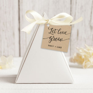 Lass Liebe wachsen Geschenkanhänger, Geschenk Tags Geschenkanhänger