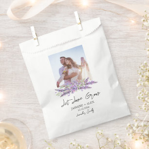 Lass Liebe wachsen l Lavendel-Samen-Foto-Hochzeit  Geschenktütchen