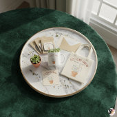 Lass Liebe wachsen Wildblumen-Samenpaket rustikale Quadratischer Aufkleber