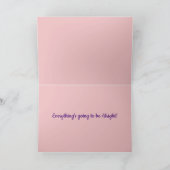 Lass Life Liebe Sie Blumengrüße erhalten Wohlfahrt Karte (Innenseite)