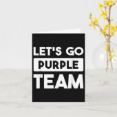 Lass Lila Team War Game Competition Summer Ca Karte (Gelbe Blume)