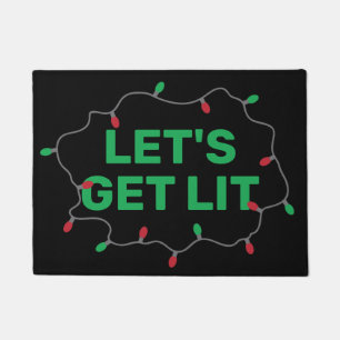 Lass Lit Funny Christmas Zitat Fußmatte