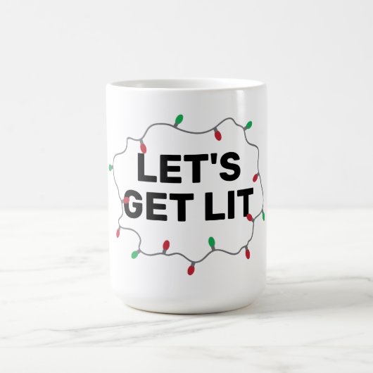 Lass Lit Funny Quote Weihnachts Weihnachtsbüro Kaffeetasse (Mittel)