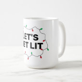 Lass Lit Funny Quote Weihnachts Weihnachtsbüro Kaffeetasse (VorderseiteRechts)
