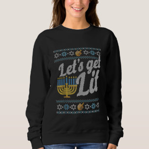 Lass Lit Shirt Ugly Hanukkah Channukah erhalten