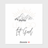 Lass los, lass Gottes Aufkleber (Blatt)