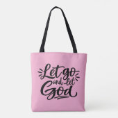 Lass los und lass Gott Tasche (Rückseite)