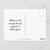 Lass los und lass Gottes-Schrift-Zitat Postkarte (Rückseite)