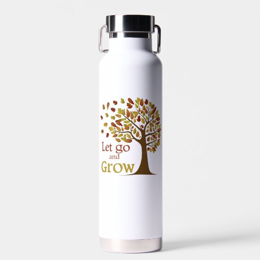 Lass los und wachse Baum Trinkflasche (Vorne)