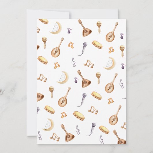 Lass macht Lärm afrikanischer Tiere Kinderdusche Einladung (Rückseite)