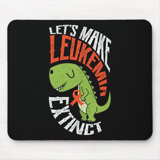 Lass macht Leukämie ausgestorben Dinosaurier Hämat Mousepad (Vorne)