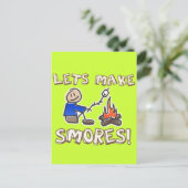 Lass macht S'mores! Postkarte (Stehend Vorderseite)