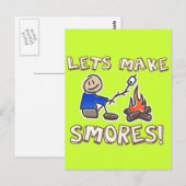 Lass macht S'mores! Postkarte (Vorne/Hinten)