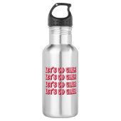 lass Mädchen 2 Edelstahlflasche (Vorderseite)