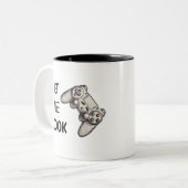 Lass Me Cook | Funny Video Game Controller Zweifarbige Tasse (Vorderseite Links)