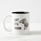 Lass Me Cook | Funny Video Game Controller Zweifarbige Tasse (Links)