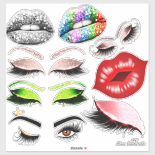 Lass Me Kiss Your Eyes & Lips Scrapbooking Sticker
