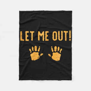 Lass Me Out Baby Halloween-Kostüm Fleecedecke
