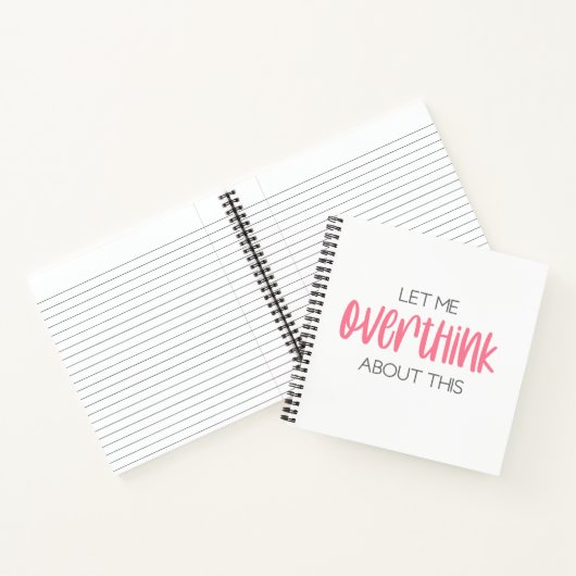 Lass Me Overthink About This Notebook Notizblock (Innenseite)